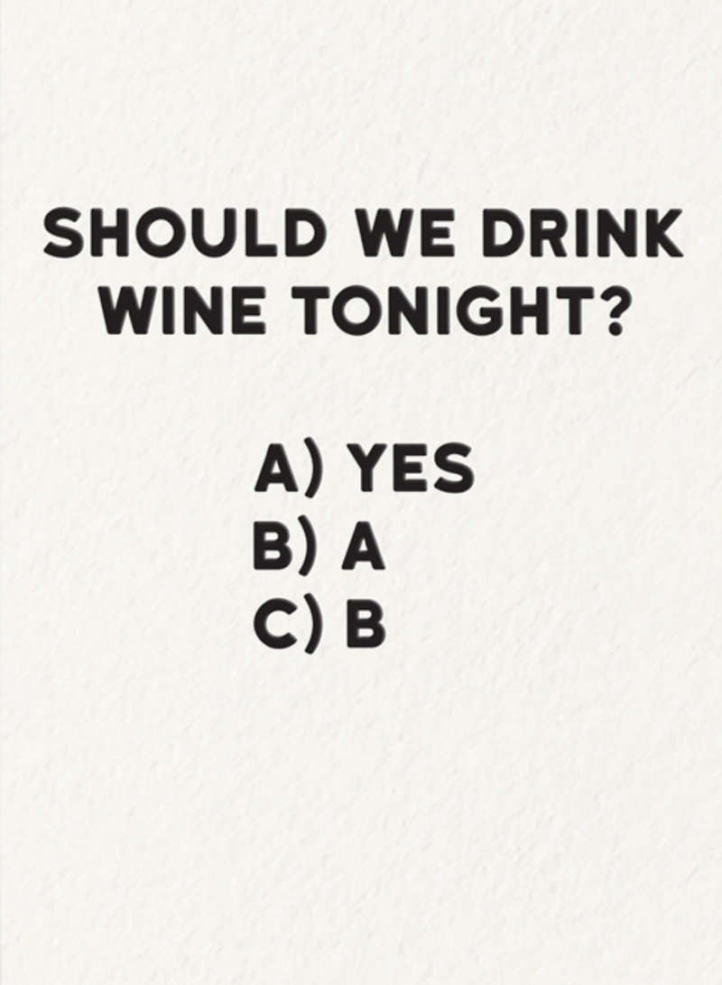 Wine Tonight Card