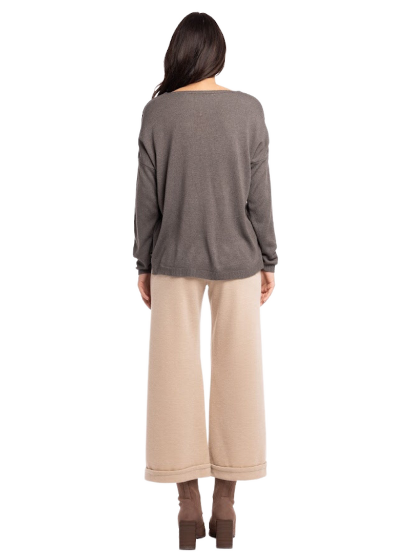 Knit Scoop Neck Sweater
