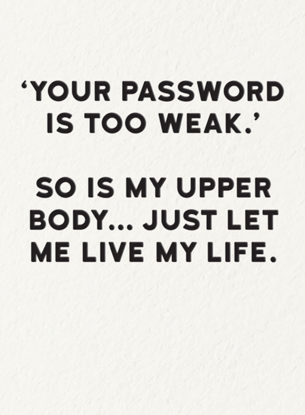 Weak Password Card