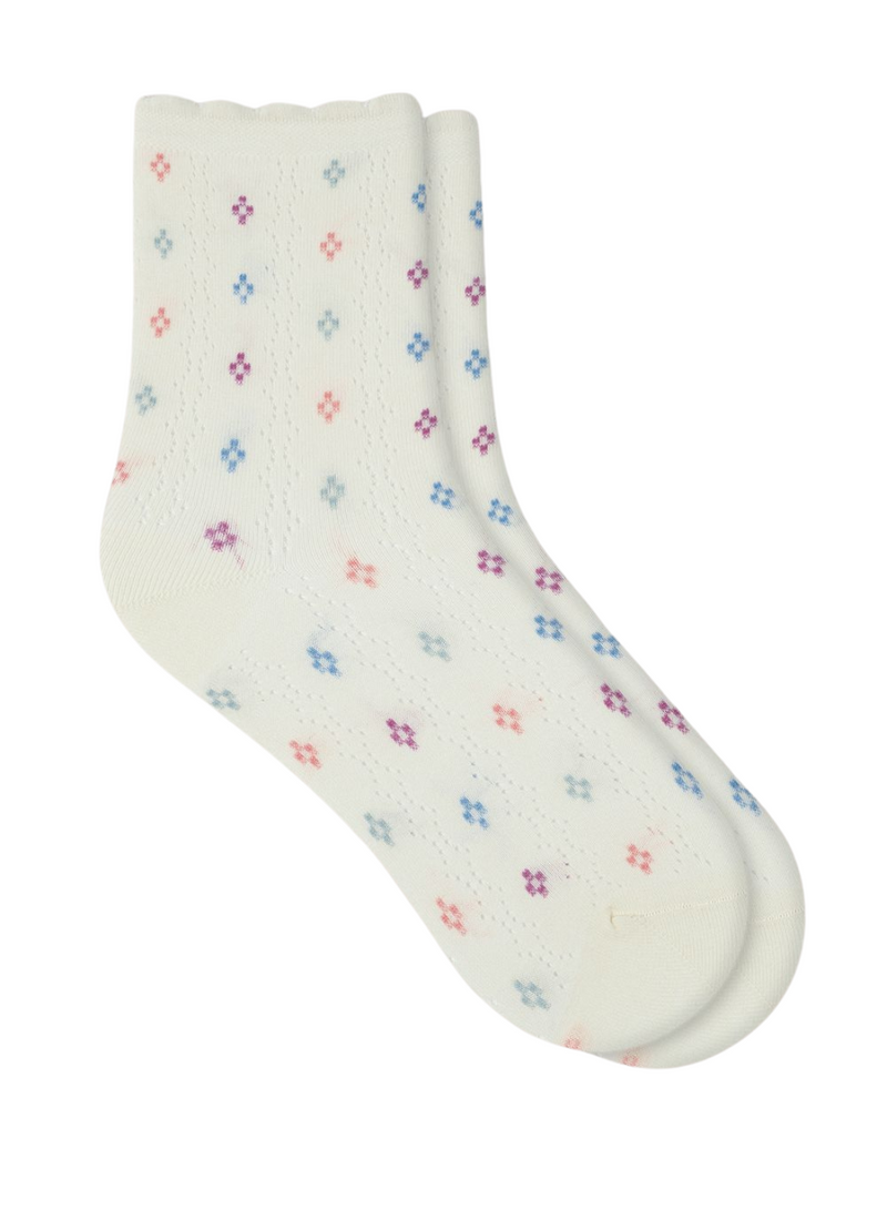 Openwork Diamond Ankle Socks