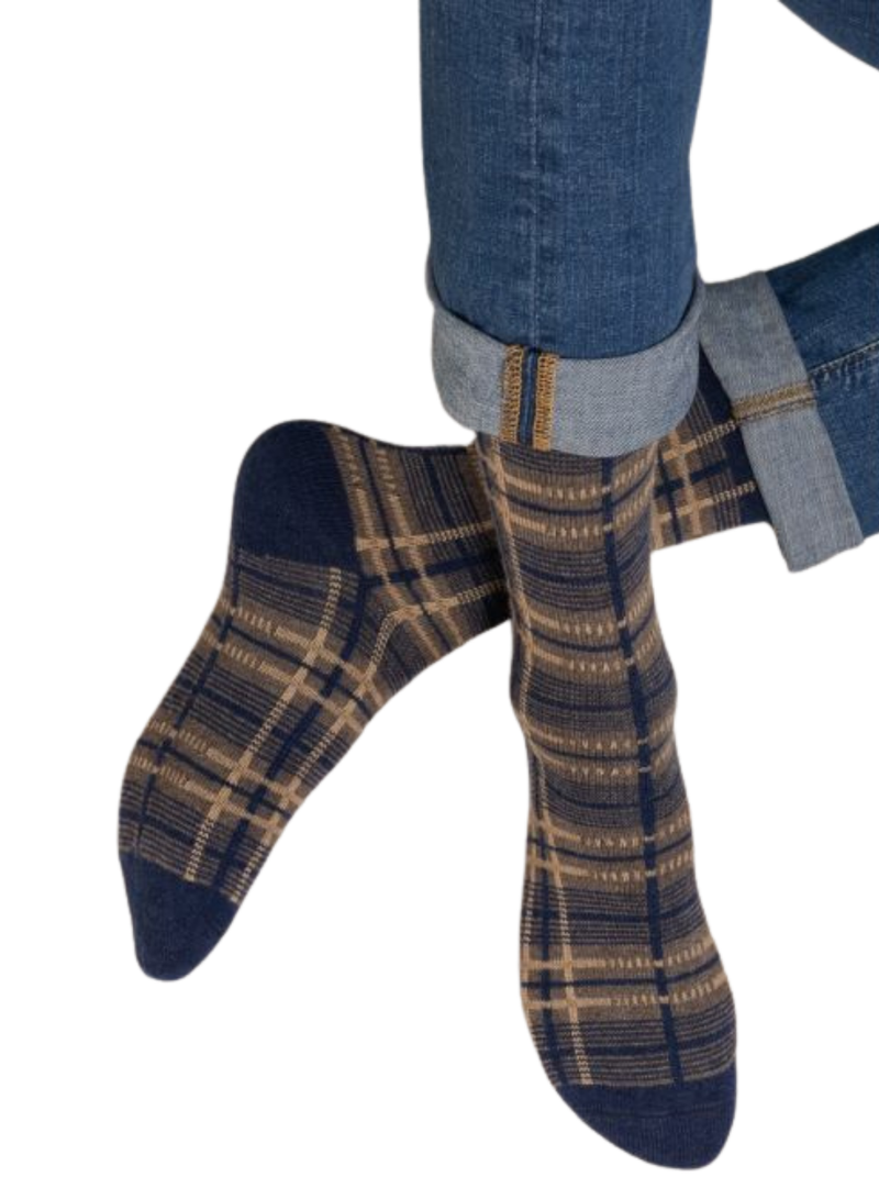 Tartan Print Men's Socks