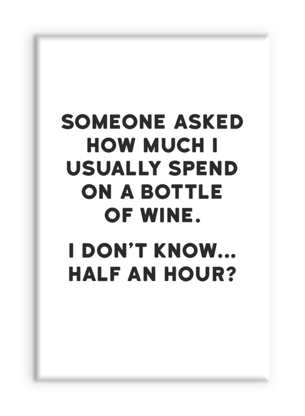 Bottle of Wine Magnet