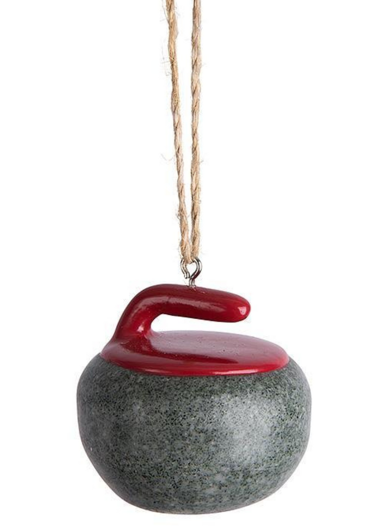 Curling Rock Ornament