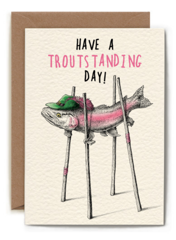 Troutstanding Day Card