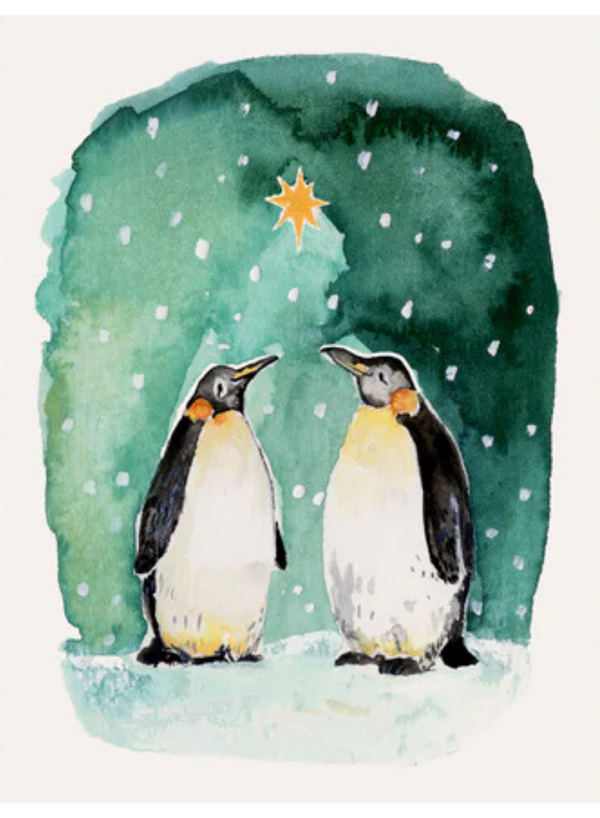 Emperor Penguins Mini Card