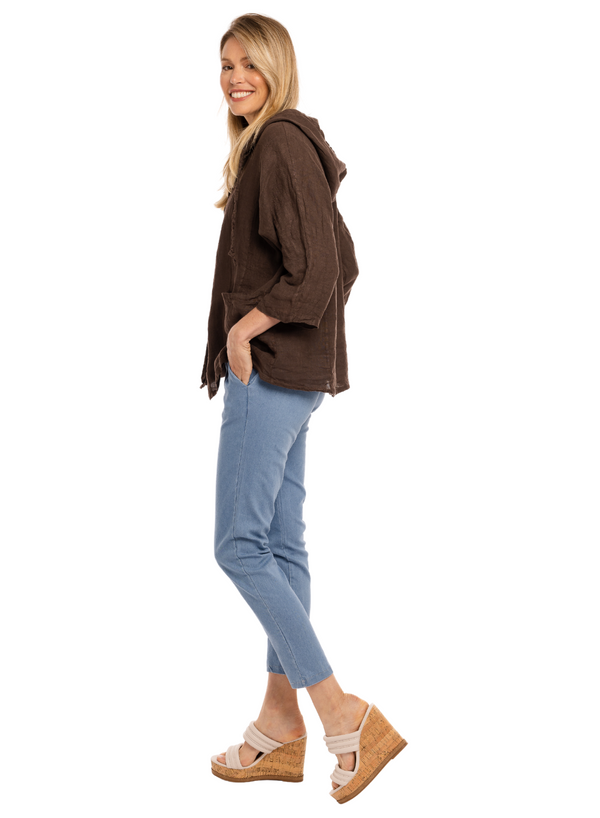 Hooded Linen Jacket