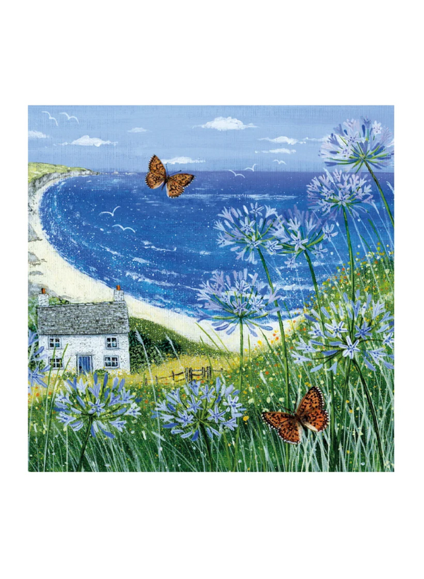 Agapanthus Seaview Card