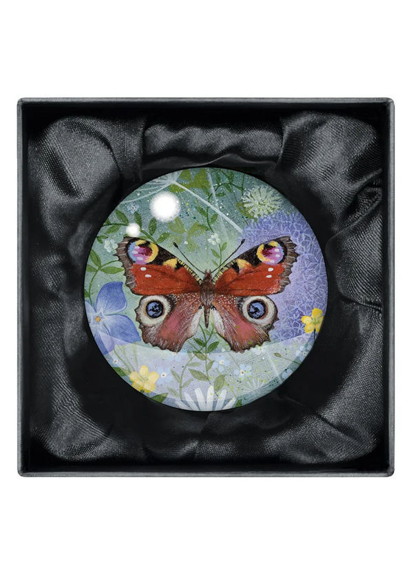 Paperweight Peacock Butterfly