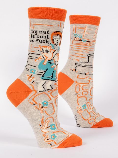 My Cat is Cool as Fuck Women's Socks