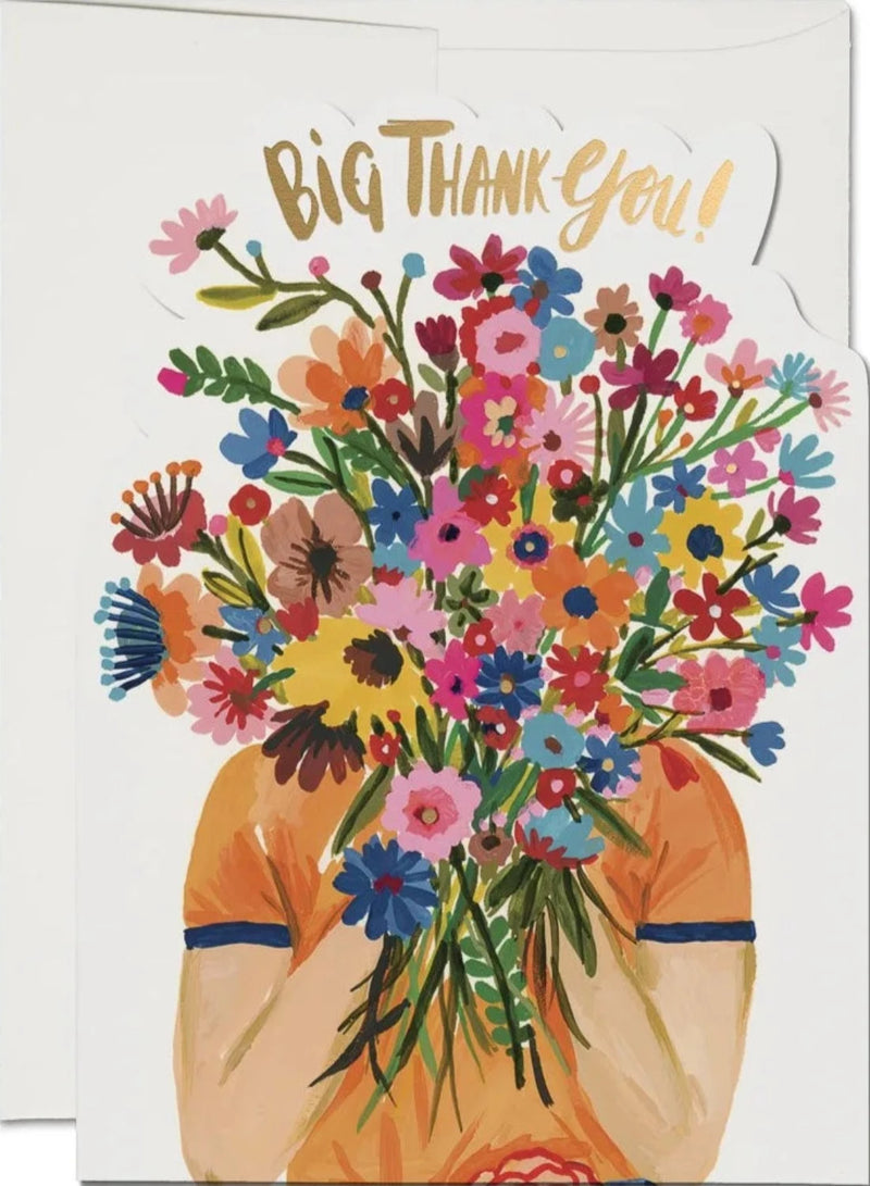 Face Full of Flowers Card