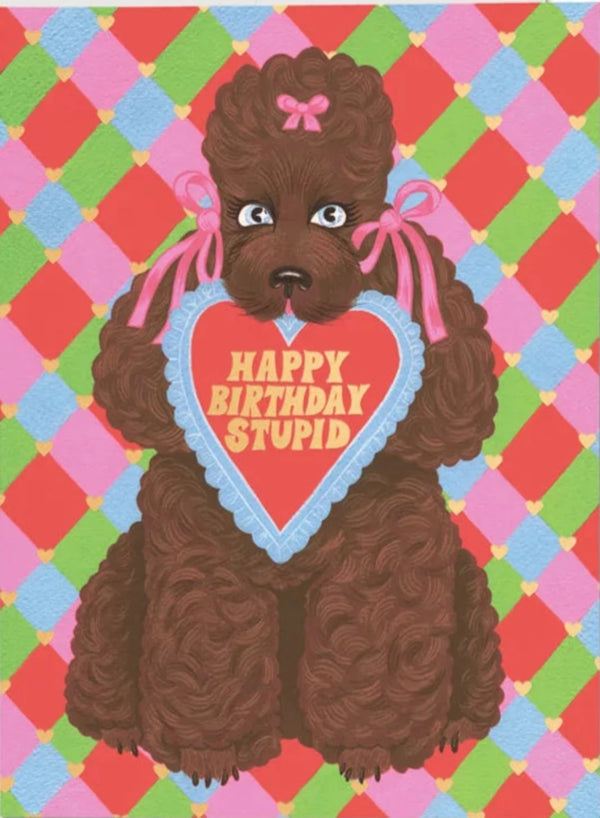 Birthday Poodle Card