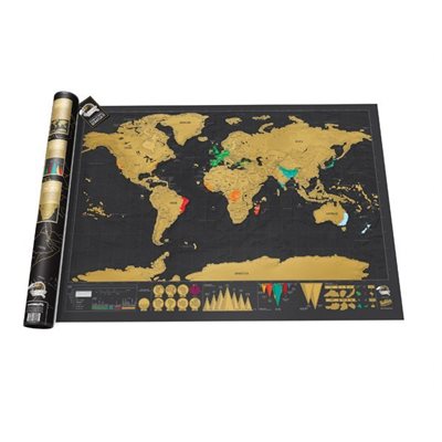 Deluxe Travel Scratch Map