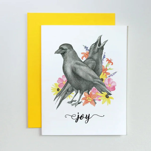 Two Crows Joy Card