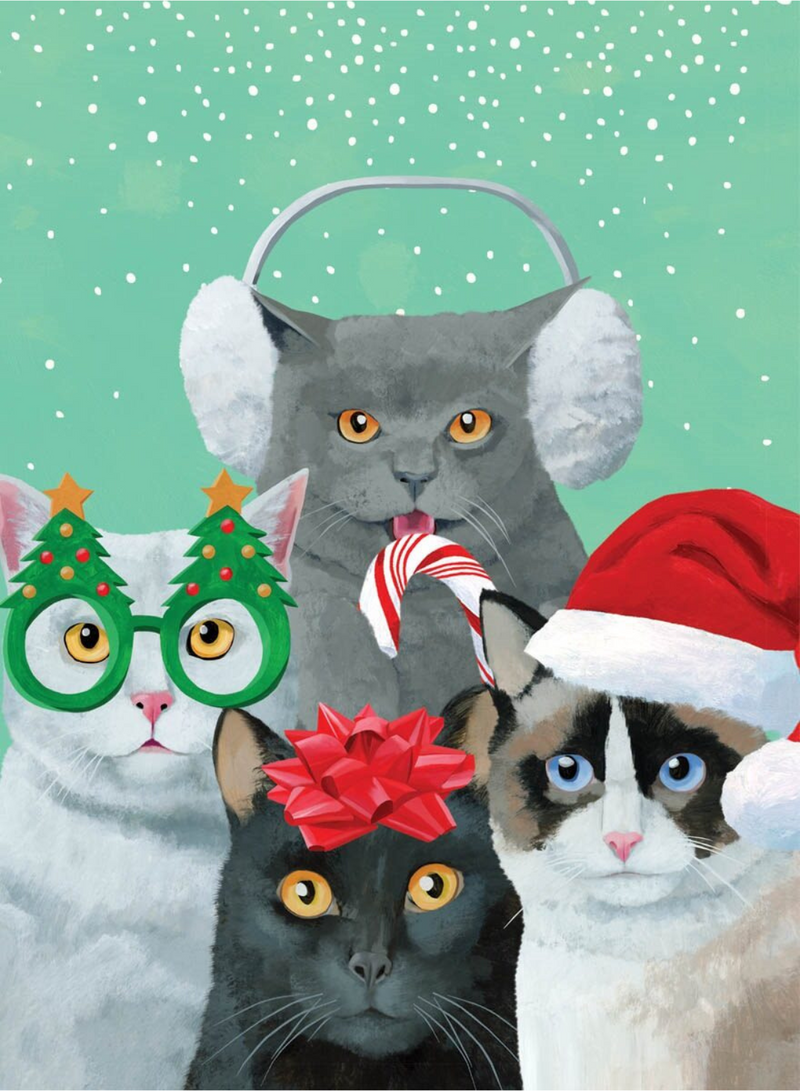 Meowy Catmas Pals Card