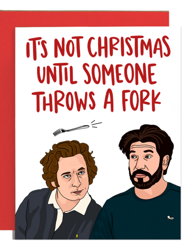 Christmas Throw Fork Card