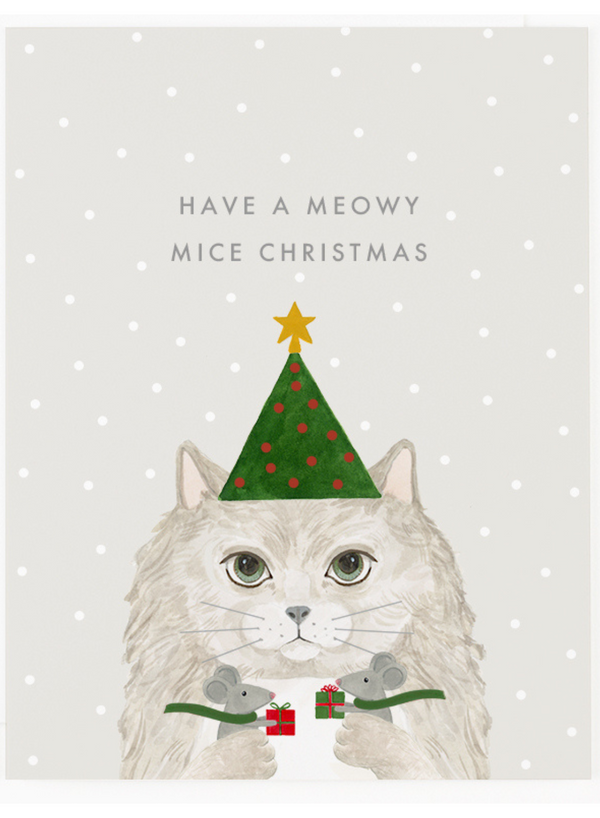 Meowy Mice Christmas Card