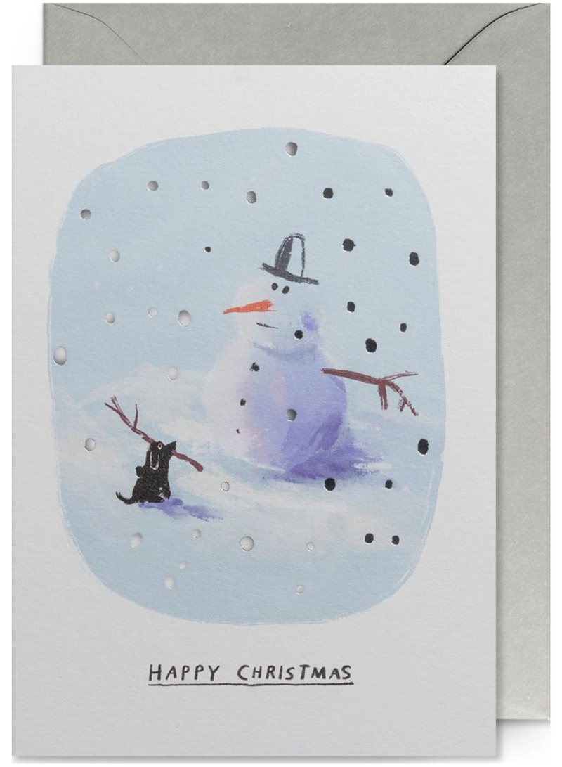 Snowman & Dog Card