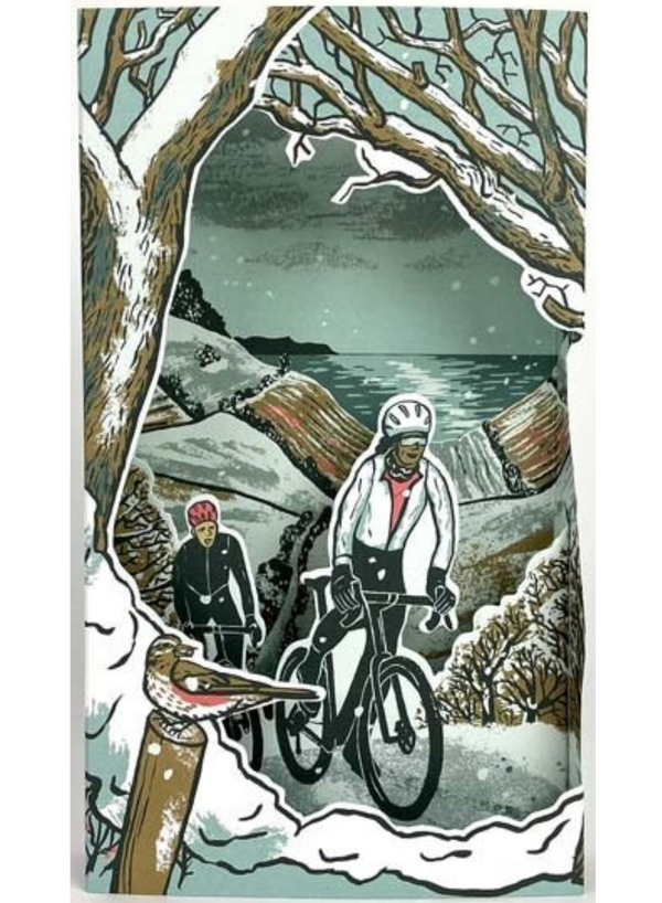 Frosty Lanes Die Cut Card