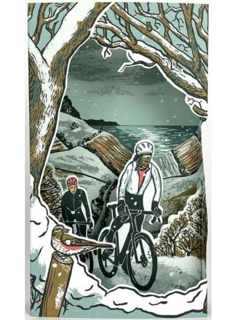 Frosty Lanes Die Cut Card