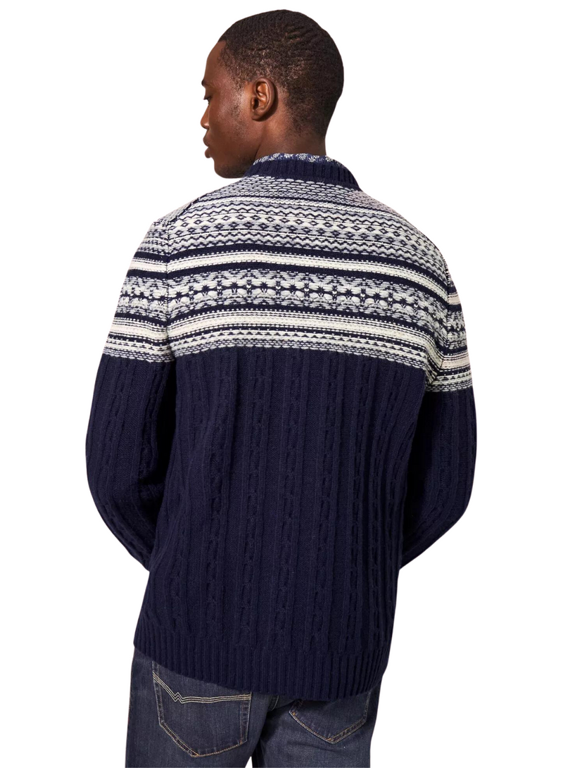 Cable Fairisle Crew