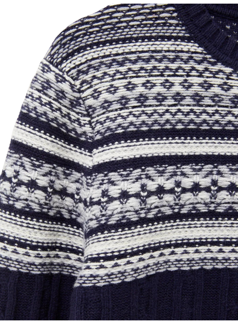 Cable Fairisle Crew
