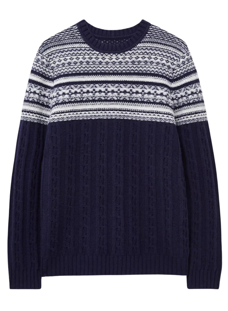 Cable Fairisle Crew