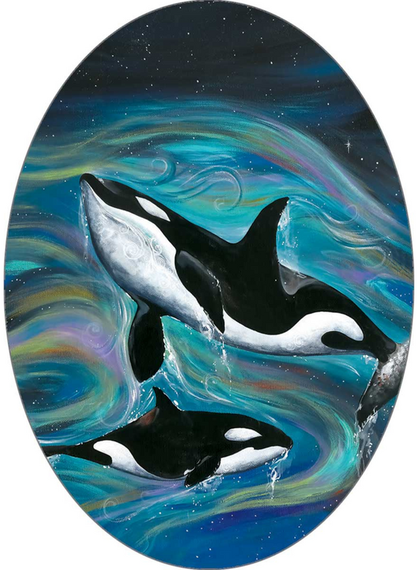 Killer Whales Sticker (Small)