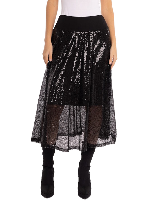 Sequin Two-Layer Skirt