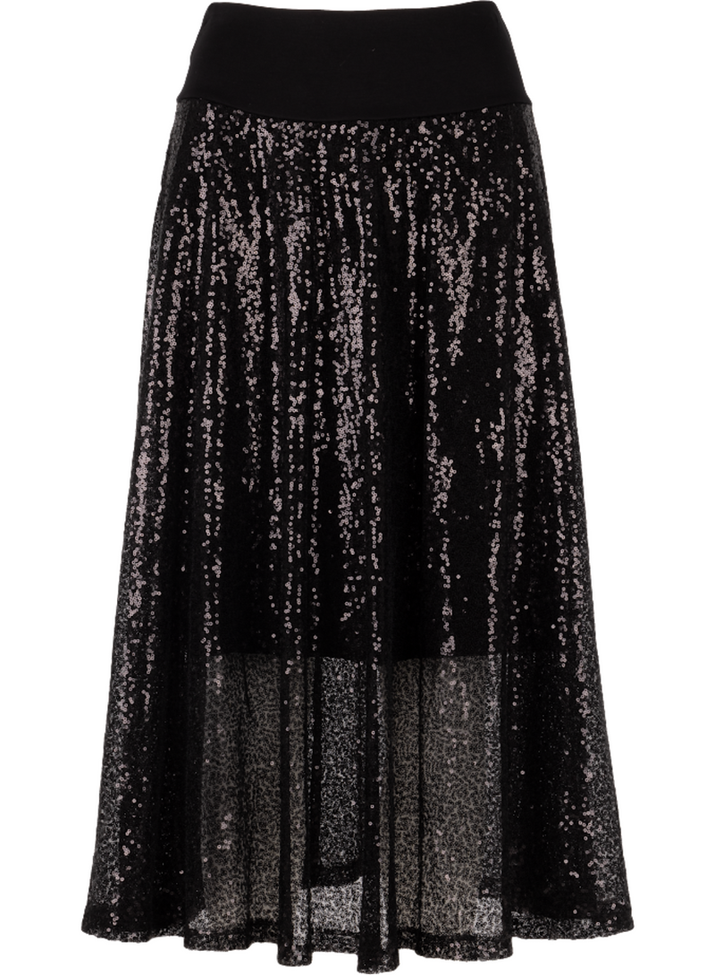 Sequin Two-Layer Skirt