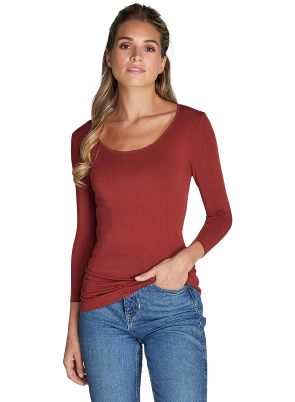Bamboo ¾ Sleeve Top