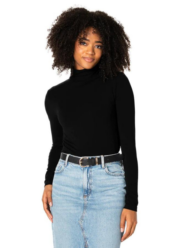 Bamboo Short Turtleneck Top