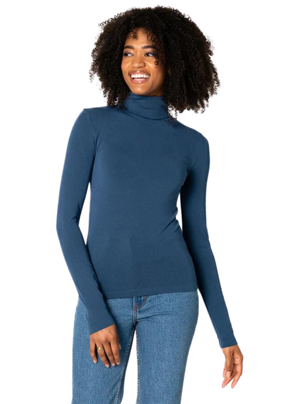 Bamboo Short Turtleneck Top