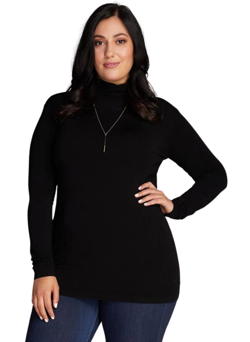 Bamboo Plus Size Turtleneck Top