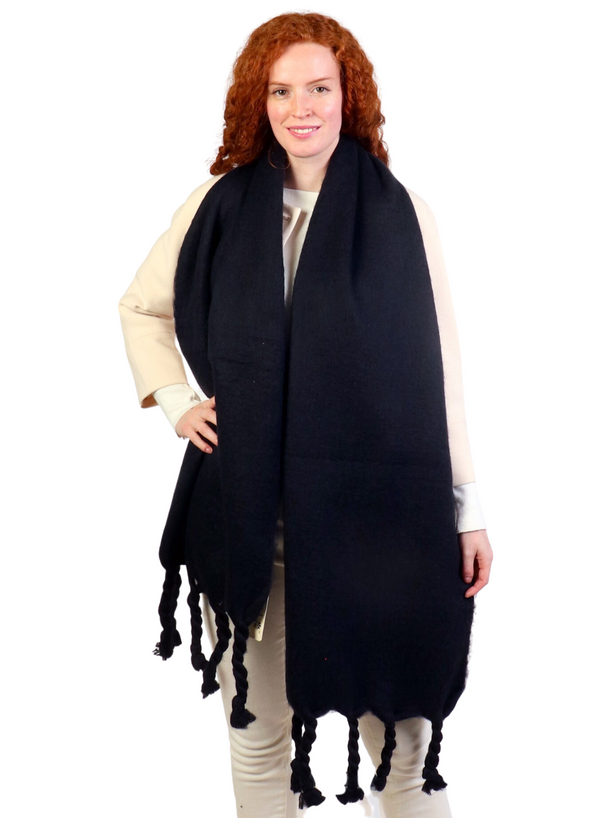 Twisted Tassel Blanket Scarf