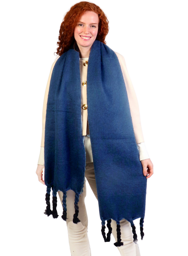 Twisted Tassel Blanket Scarf