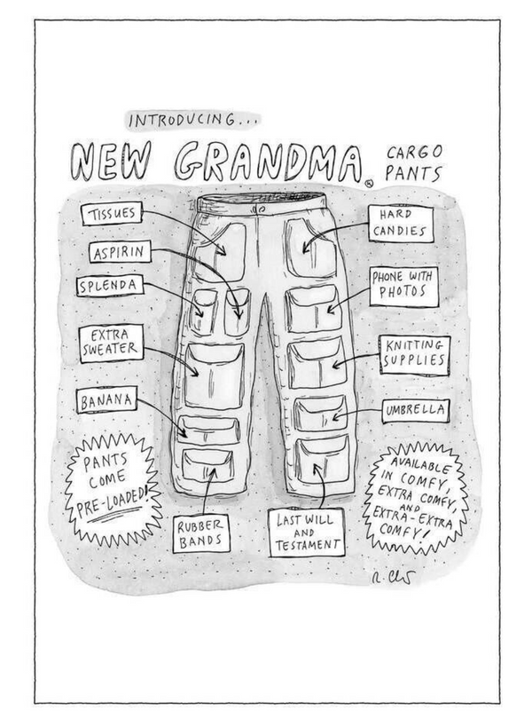 Grandma Cargo Pants Card