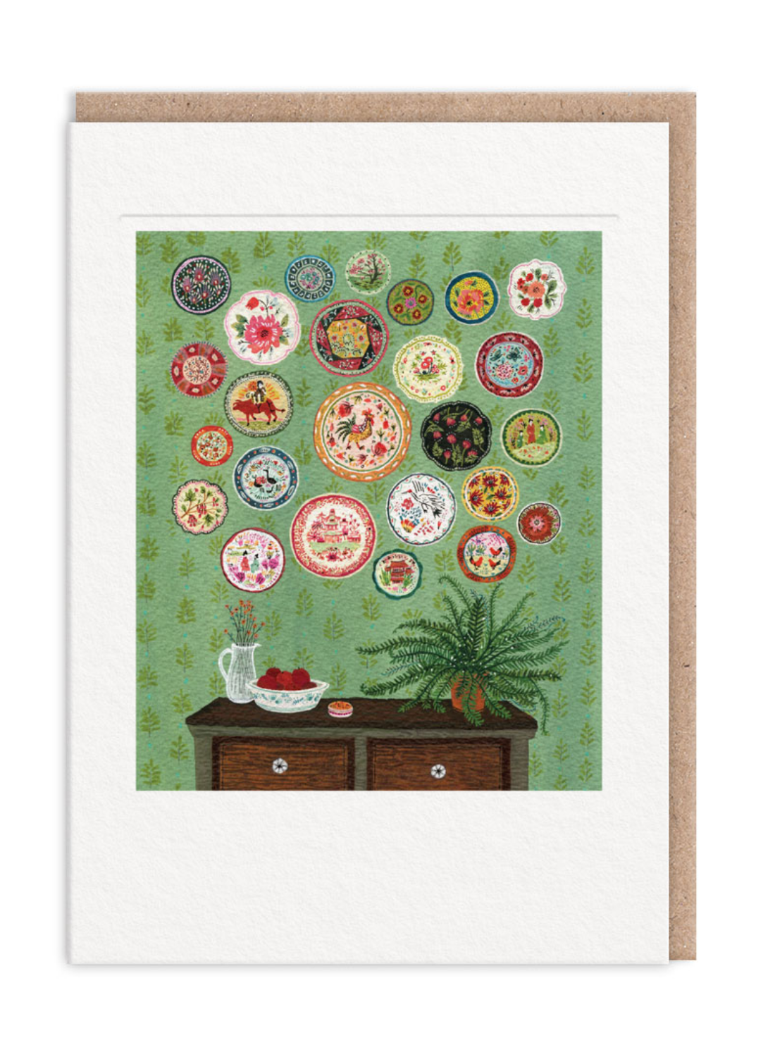 Plate Collection Greeting Card – Johnny Ruth