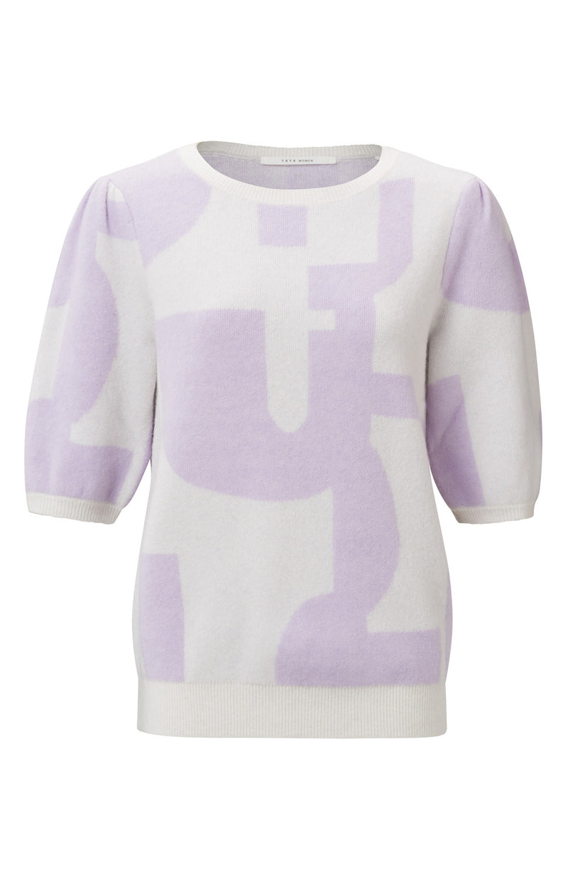 Print Jacquard Sweater