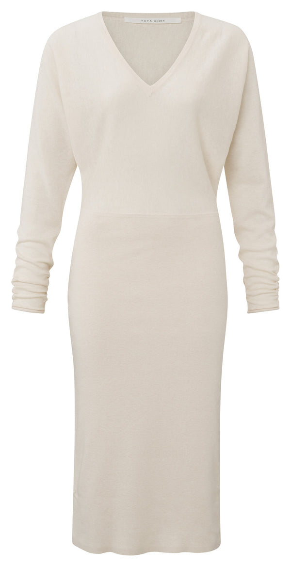 V-Neck Sweater Dress