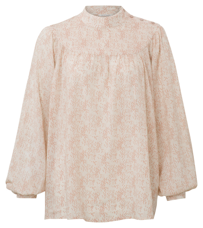 Printed Blouse with Buttons