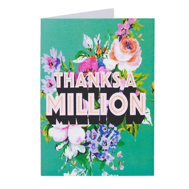 Thanks A Million Card