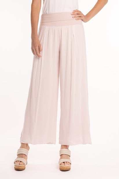 Wide Leg Viscose Double Layered Pant