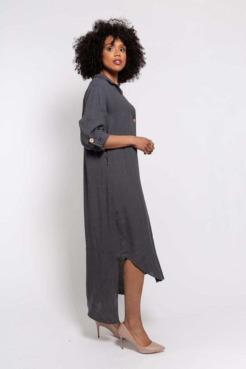 Linen Shirt Dress