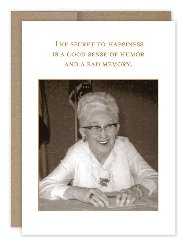 Secret to Happiness Card