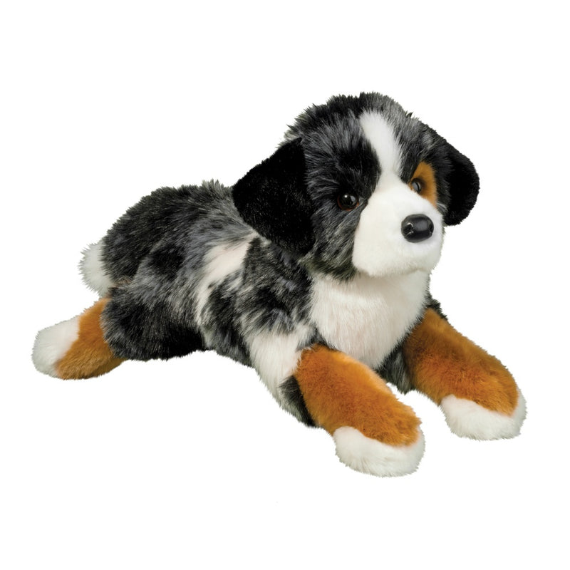 Maizie Australian Shepherd (Deluxe) plush toy with white background