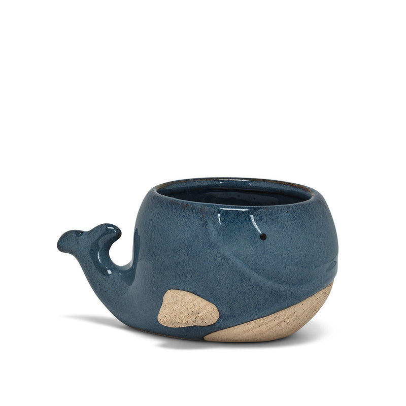 Ceramic Small Whale Planter