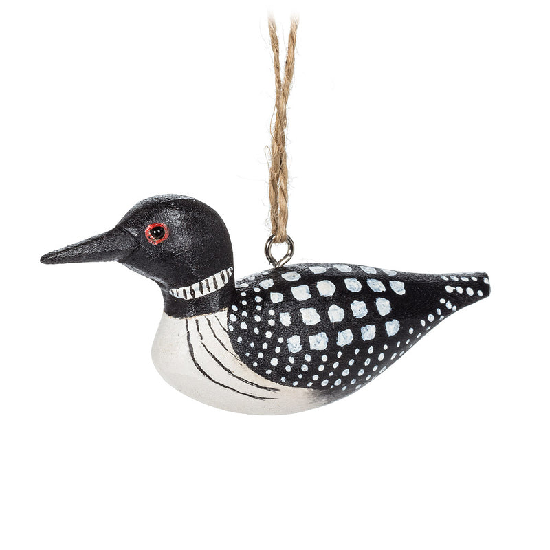 Carved Loon Ornament