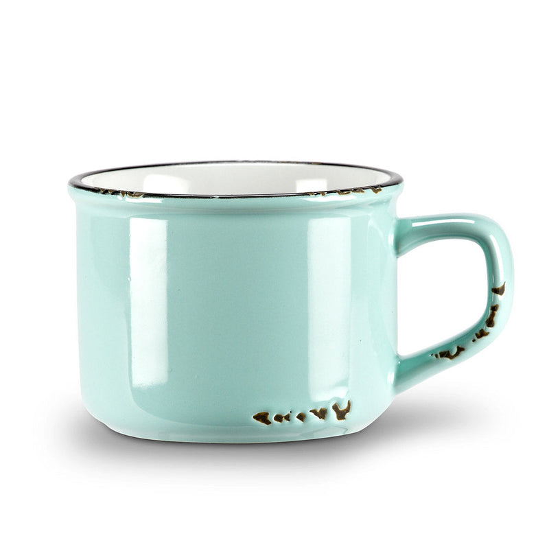 Enamel Look Cappuccino Mug - MINT