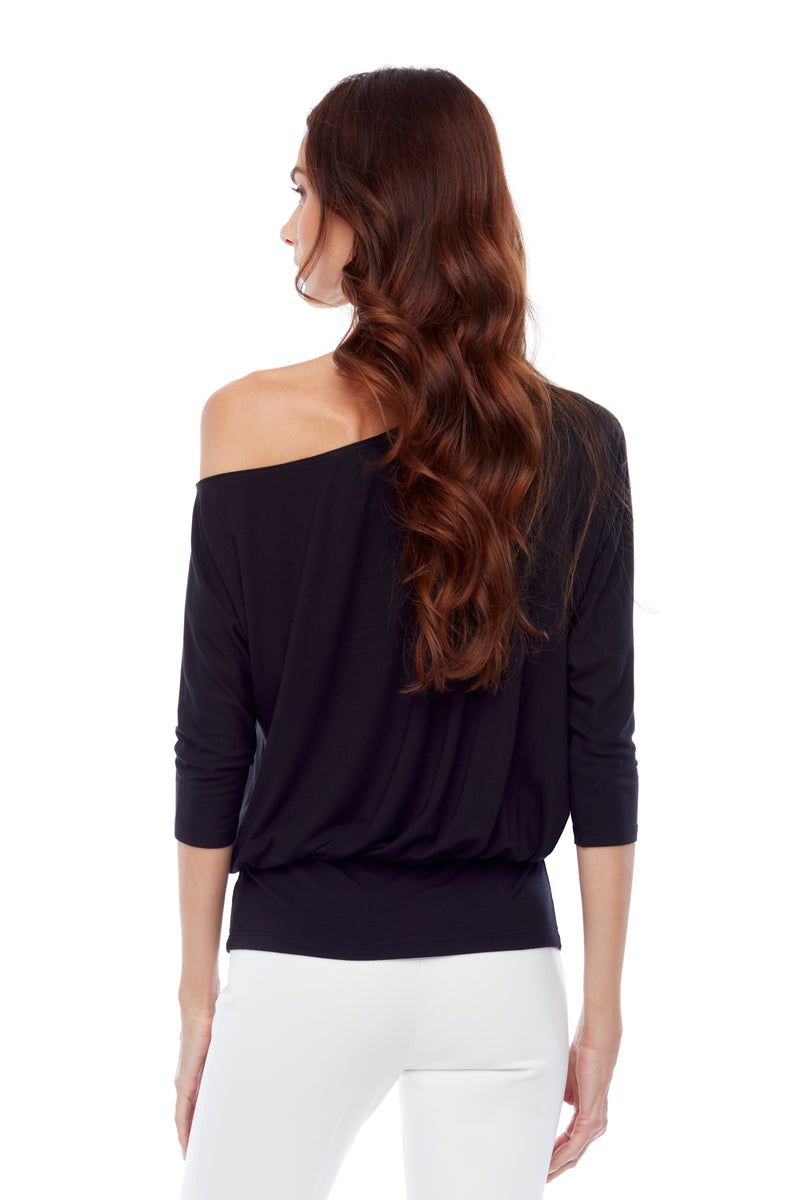 Off-the-Shoulder 3/4 Sleeve Top