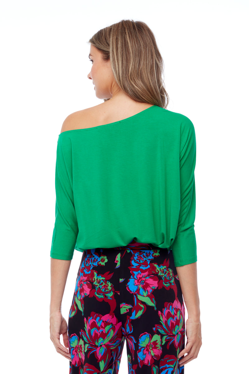 Off-the-Shoulder 3/4 Sleeve Top